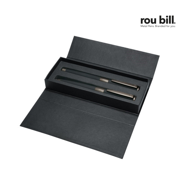 roubill Image   Balck Line Set (Twist ballpoint pen+Fountain pen)