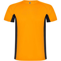 Fluor Orange, Solid black