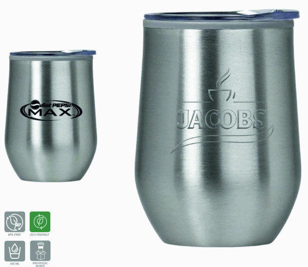 Siena Stainless Steel Travel Cup Printed 1 colour